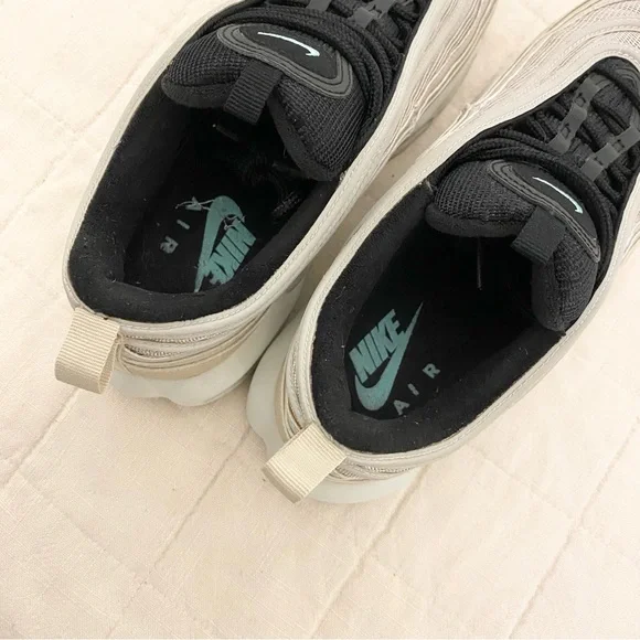 Nike Air Max 97 Black and Cream Shoes - Picture 7 of 9